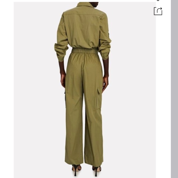 S/W/F Utility Poplin Tie-waist Jumpsuit - Picture 4 of 9